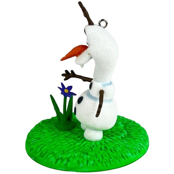 Walt Disney Hallmark Ornament Olaf In Summer Frozen Movie Snowman 2015 New - Picture 6 of 11